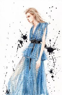 服裝手繪分享 時裝想象中的美就該這樣表達